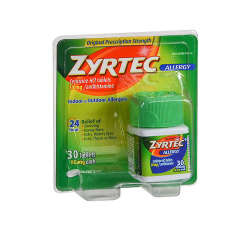 Show details for Zyrtec Zyrtec Allergy Tablets Picture of Zyrtec Zyrtec Allergy Tablets
