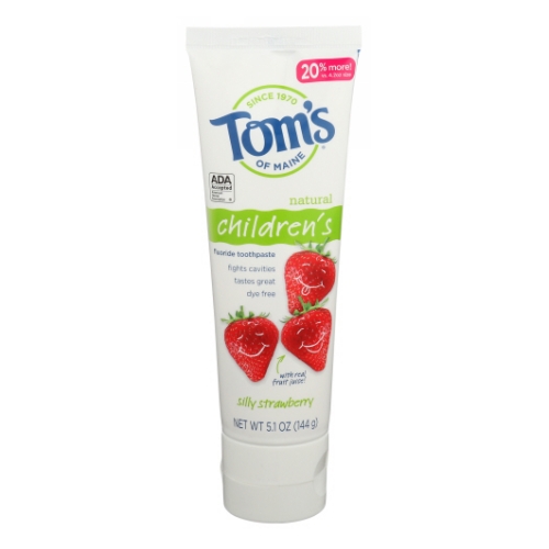 Picture of Tom's Of Maine Silly Strawberry Fluoride Children's Natural Toothpaste