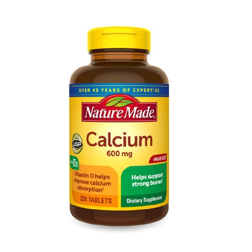 Show details for Nature Made Calcium + D 600 mg - 220 Tablets Picture of Nature Made Calcium + D 600 mg - 220 Tablets