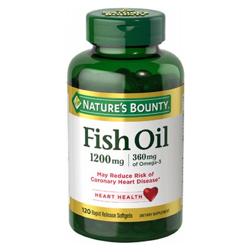 Show details for Nature's Bounty Omega-3 Fish Oil 1200 mg, 120 Softgels Picture of Nature's Bounty Omega-3 Fish Oil 1200 mg, 120 Softgels
