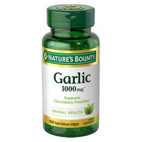 Picture of Nature's Bounty Odorless Garlic 1000mg 100 Softgels