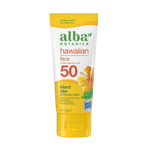 Picture of Alba Botanica Hawaiian Island Vibe Face Sunscreen Lotion SPF 50