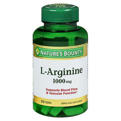 Show details for Nature's Bounty L-Arginine 1000mg 50 Tabs Picture of Nature's Bounty L-Arginine 1000mg 50 Tabs