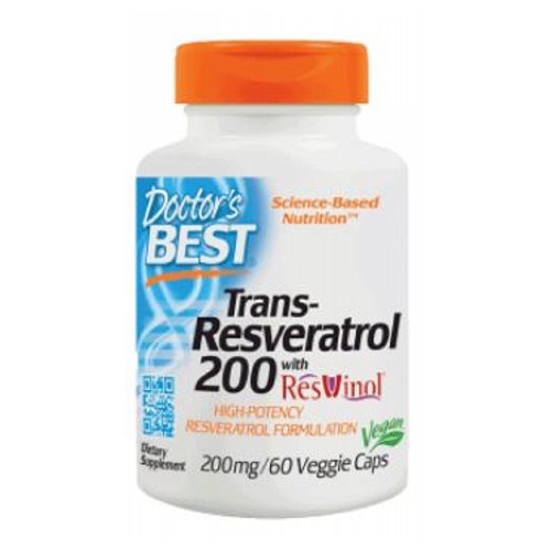 Picture of Doctors Best Trans-Resveratrol 200 with ResVinol-25