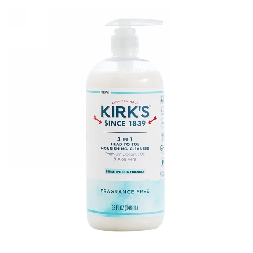 Picture of Kirk's Natural Products 3-In-1 Head to Toe Nourishing Cleanser Fragrance-Free