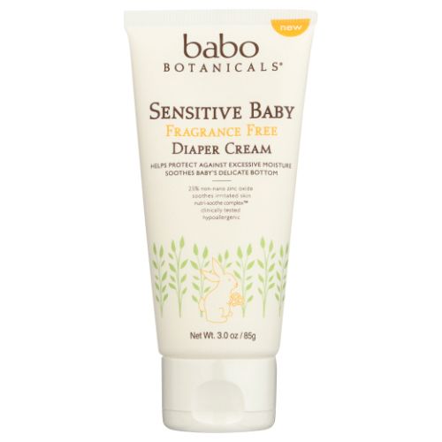 Picture of Babo Botanicals Sensitive Baby Diaper Cream Fragrance Free