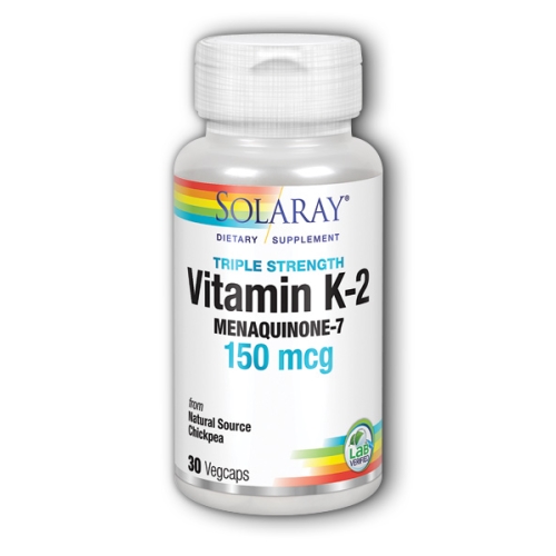 Show details for Solaray Vitamin K-2 Menaquinone-7 Picture of Solaray Vitamin K-2 Menaquinone-7