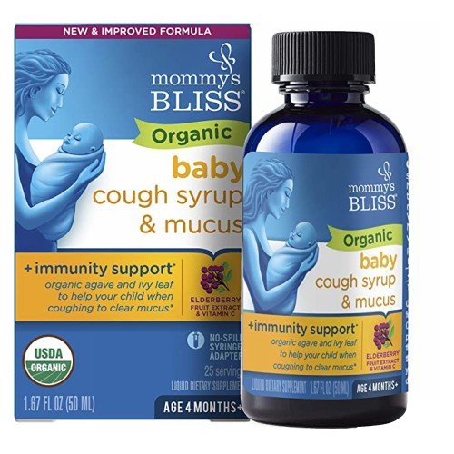 Picture of Mommys bliss Organic Baby Cough Syrup & Mucus Relief + Immunity Boost