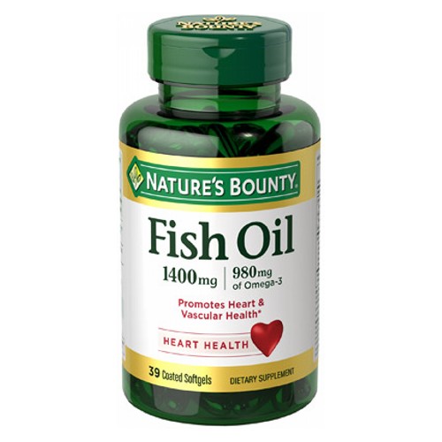 Show details for Nature's Bounty Omega-3 Fish Oil 1400mg 39 Softgels Picture of Nature's Bounty Omega-3 Fish Oil 1400mg 39 Softgels
