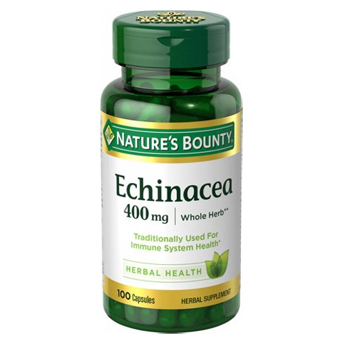 Show details for Nature's Bounty Echinacea Capsules With New Formula 400mg 100 Caps Picture of Nature's Bounty Echinacea Capsules With New Formula 400mg 100 Caps