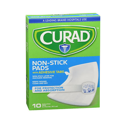 Picture of Medline Curad Non Stick Pads With Adhesive Tabs