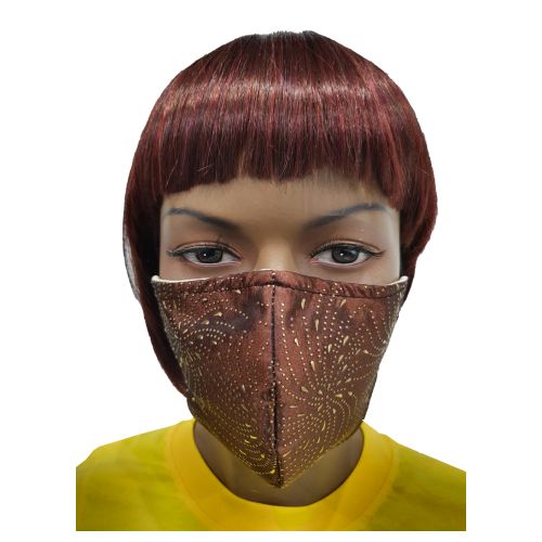 Picture of Giftscircle Fancy Cloth Face Mask for Adult - Brown Drops