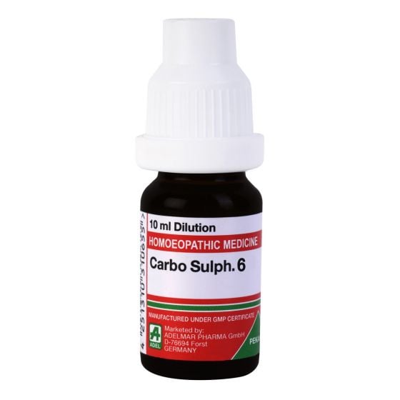 Show details for ADEL Carbo Sulph Dilution - 10 ml Picture of ADEL Carbo Sulph Dilution - 10 ml
