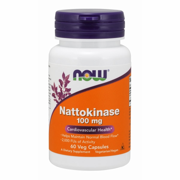 Picture of Now Foods Nattokinase 100 mg - 60 Veg Capsules 