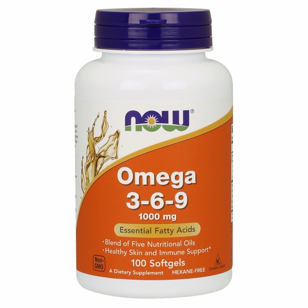 Picture of Now Foods Omega 3-6-9 1000 mg - 100 Softgels