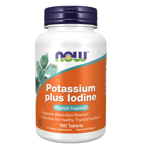 Picture of Now Foods Potassium plus Iodine - 180 Tablets 