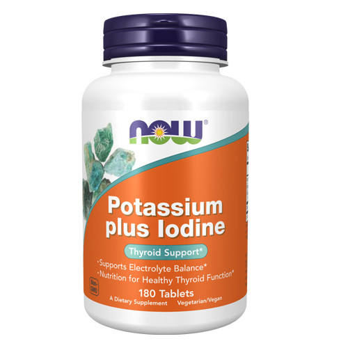 Show details for Now Foods Potassium plus Iodine - 180 Tablets  Picture of Now Foods Potassium plus Iodine - 180 Tablets