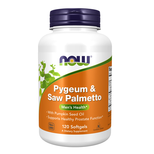 Picture of Now Foods Pygeum & Saw Palmetto Extract - 120 Softgels