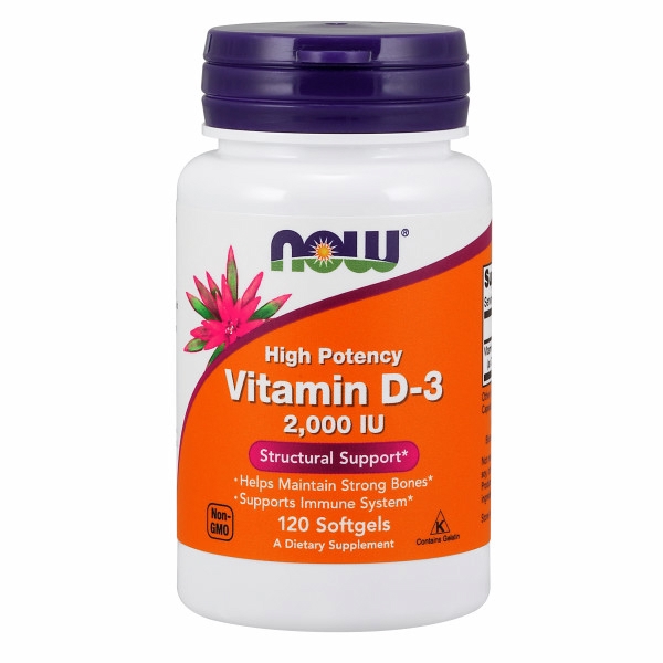 Picture of Now Foods Vitamin D-3 - 120 Softgels