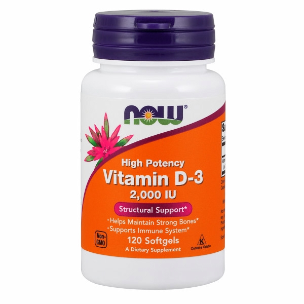 Show details for Now Foods Vitamin D-3 - 120 Softgels Picture of Now Foods Vitamin D-3 - 120 Softgels