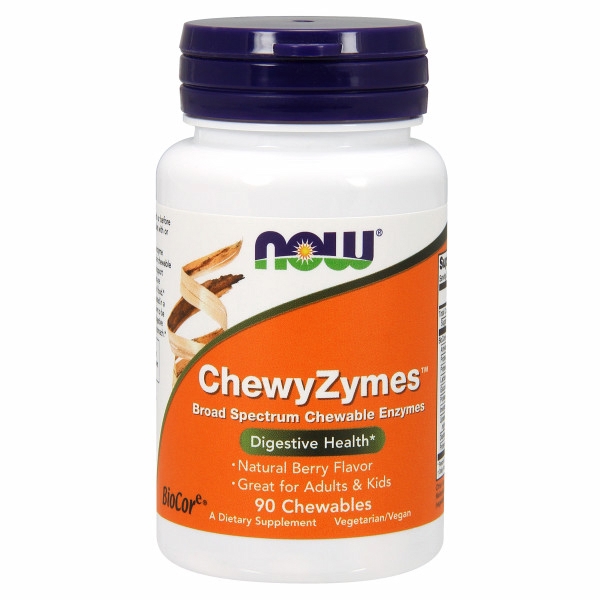 Show details for Now Foods Chewyzymes - 90 Chewables Picture of Now Foods Chewyzymes - 90 Chewables