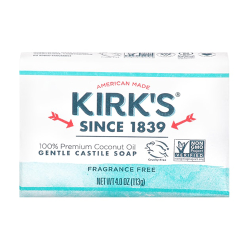 Picture of Kirk's Natural Products Castile Bar Soap Fragrance Free