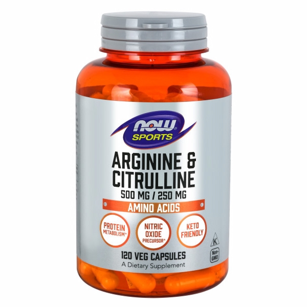 Picture of Now Foods Arginine & Citrulline - 120 Veg Capsules 