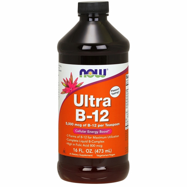 Picture of Now Foods Ultra B-12 liquid 16 FL Oz - 473 ml