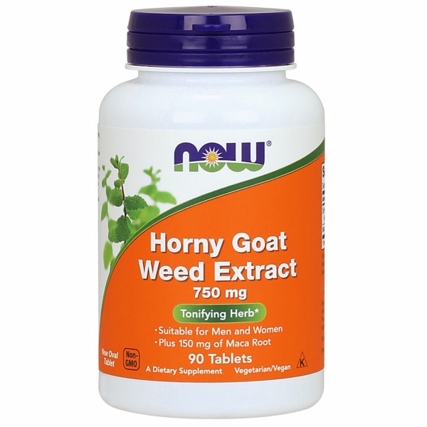 Picture of Now Foods Horny Goat Weed Extract 750 mg - 90 Tablets