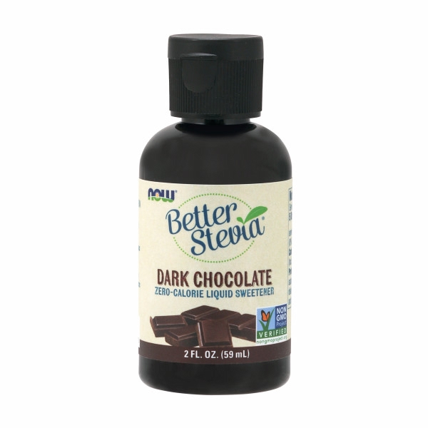 Picture of Now Foods Stevia Extract Liquid Dark Chocolate 2 Oz - 59 ml