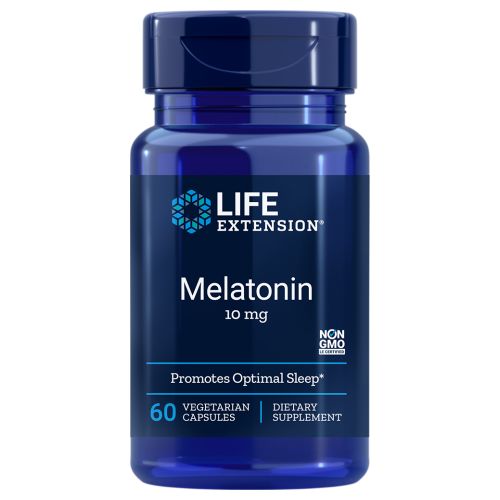 Show details for Life Extension Melatonin 10 mg - 60 Veg Capsules Picture of Life Extension Melatonin 10 mg - 60 Veg Capsules