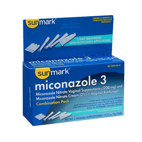Picture of Sunmark Sunmark Miconazole 3 Vaginal Antifungal Disposable Applicators