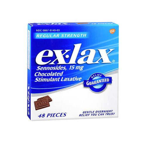 Picture of Novartis Consm Hlth Inc Ex-Lax Chocolated Stimulant Laxative Pieces Regular Strength