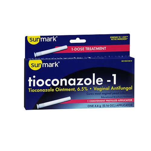 Picture of Sunmark Sunmark Tioconazole-1 Vaginal Antifungal Disposable Applicator