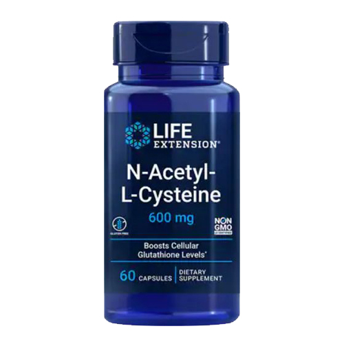 Show details for Life Extension N-Acetyl-L-Cysteine 600 mg - 60 Capsules  Picture of Life Extension N-Acetyl-L-Cysteine 600 mg - 60 Capsules
