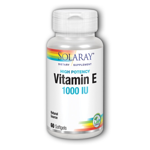 Picture of Solaray Vitamin E - 60 Softgels