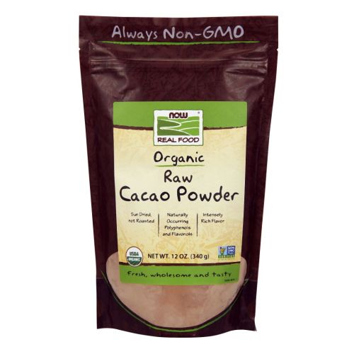 Show details for Now Foods Organic & Raw Cacao Powder 12 Oz - 340 g Picture of Now Foods Organic & Raw Cacao Powder 12 Oz - 340 g