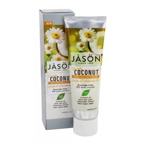Show details for Jason Natural Products Soothing Toothpaste Coconut Chamomile Picture of Jason Natural Products Soothing Toothpaste Coconut Chamomile