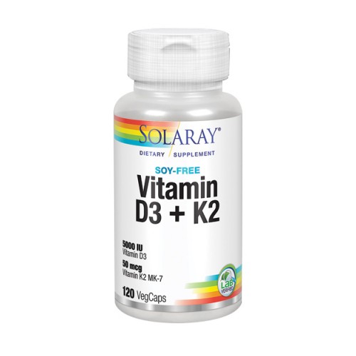 Show details for Solaray Vitamin D-3 & K-2 Picture of Solaray Vitamin D-3 & K-2
