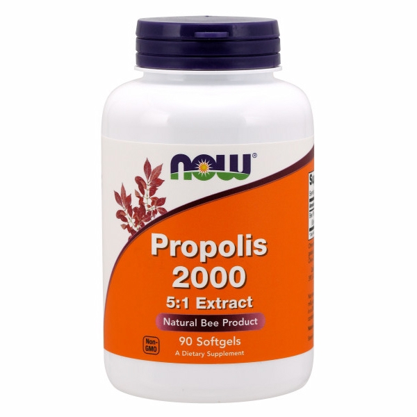 Picture of Now Foods Propolis 2000 5:1 Extract - 90 Softgels