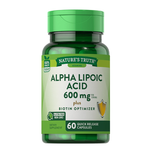 Picture of Nature's Truth Nature's Truth Alpha Lipoic Acid Plus Biotin Optimizer Quick Release Capsules