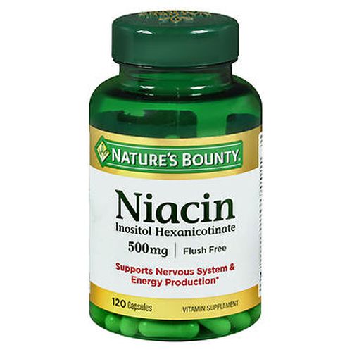 Show details for Nature's Bounty Niacin 500mg 120 Caps Picture of Nature's Bounty Niacin 500mg 120 Caps