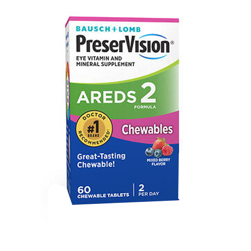 Picture of Bausch And Lomb Bausch + Lomb PreserVision Areds 2 Chewables Mixed Berry Flavor