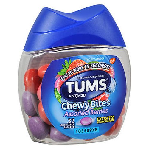 Picture of Tums Tums Extra Strength Antacid Chewy Bites Assorted Berries
