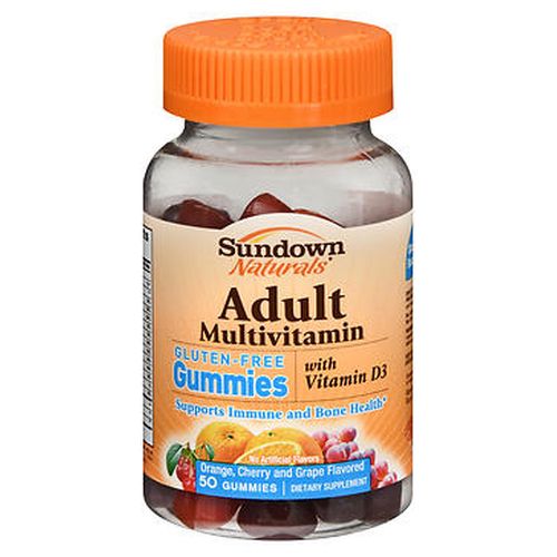 Show details for Sundown Naturals Sundown Naturals Adult Multivitamin with Vitamin D3 Gummies Orange - Cherry and Grape Flavored Picture of Sundown Naturals Sundown Naturals Adult Multivitamin with Vitamin D3 Gummies Orange - Cherry and Grape Flavored