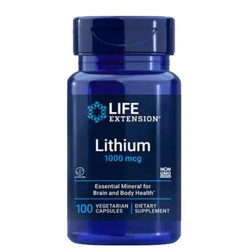 Picture of Life Extension Lithium 1000 mcg - 100 Veg Capsules