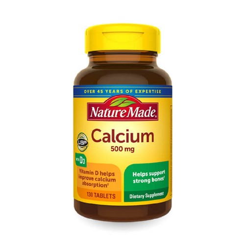 Show details for Nature Made Calcium + D 500 mg - 130 Tablets  Picture of Nature Made Calcium + D 500 mg - 130 Tablets