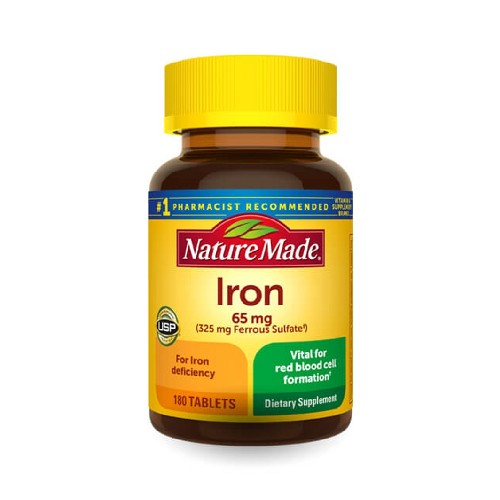 Show details for Nature Made Iron 65 mg - 180 Tablets  Picture of Nature Made Iron 65 mg - 180 Tablets