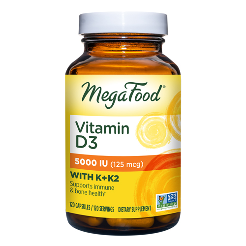 Show details for MegaFood Vitamin D3 with K & K2 Picture of MegaFood Vitamin D3 with K & K2
