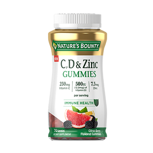 Show details for Nature's Bounty C,D & Zinc Gummies Picture of Nature's Bounty C,D & Zinc Gummies